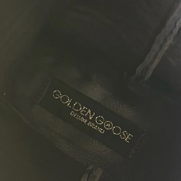 Golden Goose Deluxe Brand Leather Boots with silver Studded Butterfly Vero Cuoio - Picture 4 of 15